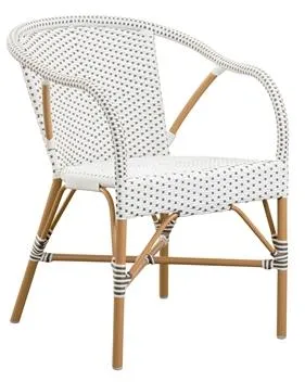 Sika-Design Madeleine Exterior Caféstol Hvit/Almond