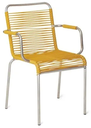 Fiam Mya Spaghetti Spisestol med armlener Gul