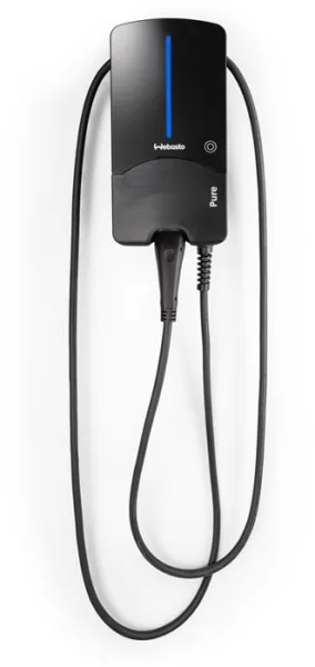 Webasto Pure Ladeboks 11 kW Type 2 Black Edition med 7 mtr. kabel - Integreret Type B feilstrømsvern