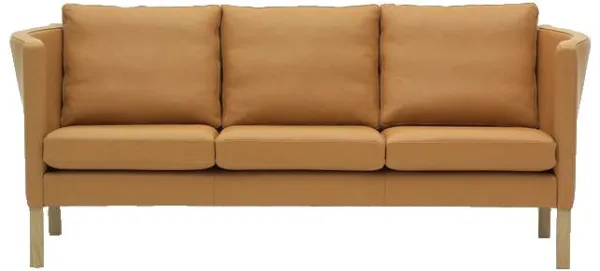 Nielaus AV59 skinnsofa - 3 pers.