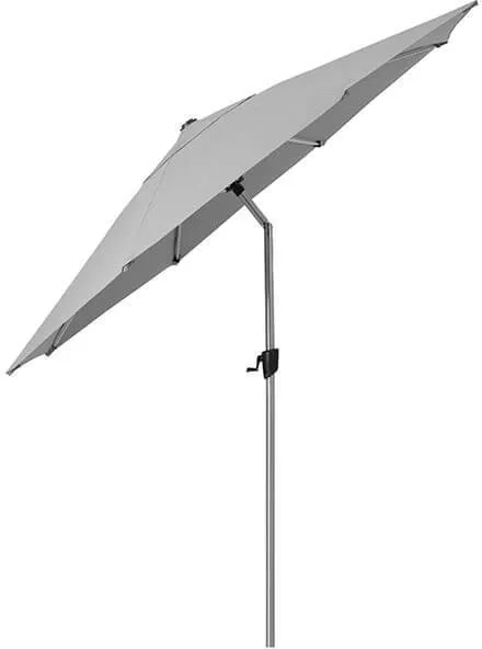Cane-Line Sunshade parasoll m/vippe - Ø 300 cm - Lys grå