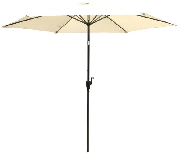 Parasol med vippe beige 300cm