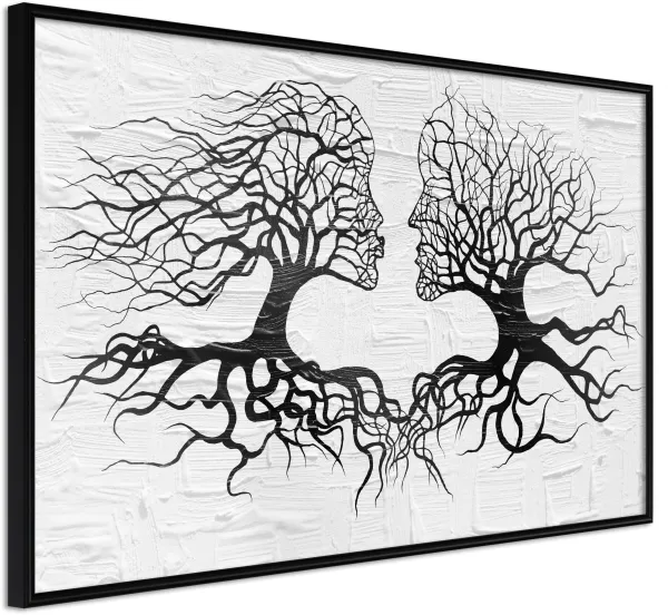 ARTGEIST Innrammet plakat - Like the Old Trees Svart med passepartout 60x40