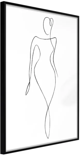 ARTGEIST Plakat med ramme - Impeccable Figure Gull 40x60