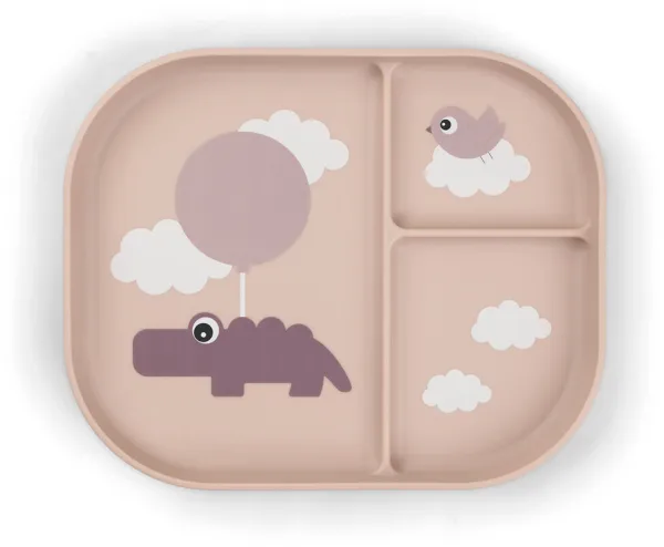 Foodie delt tallerken Happy clouds Pudder