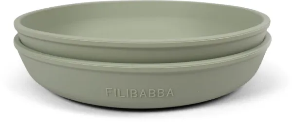 Silikontallerken - grønn