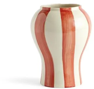 HAY Sobremesa Stripe Vase Liten Rød